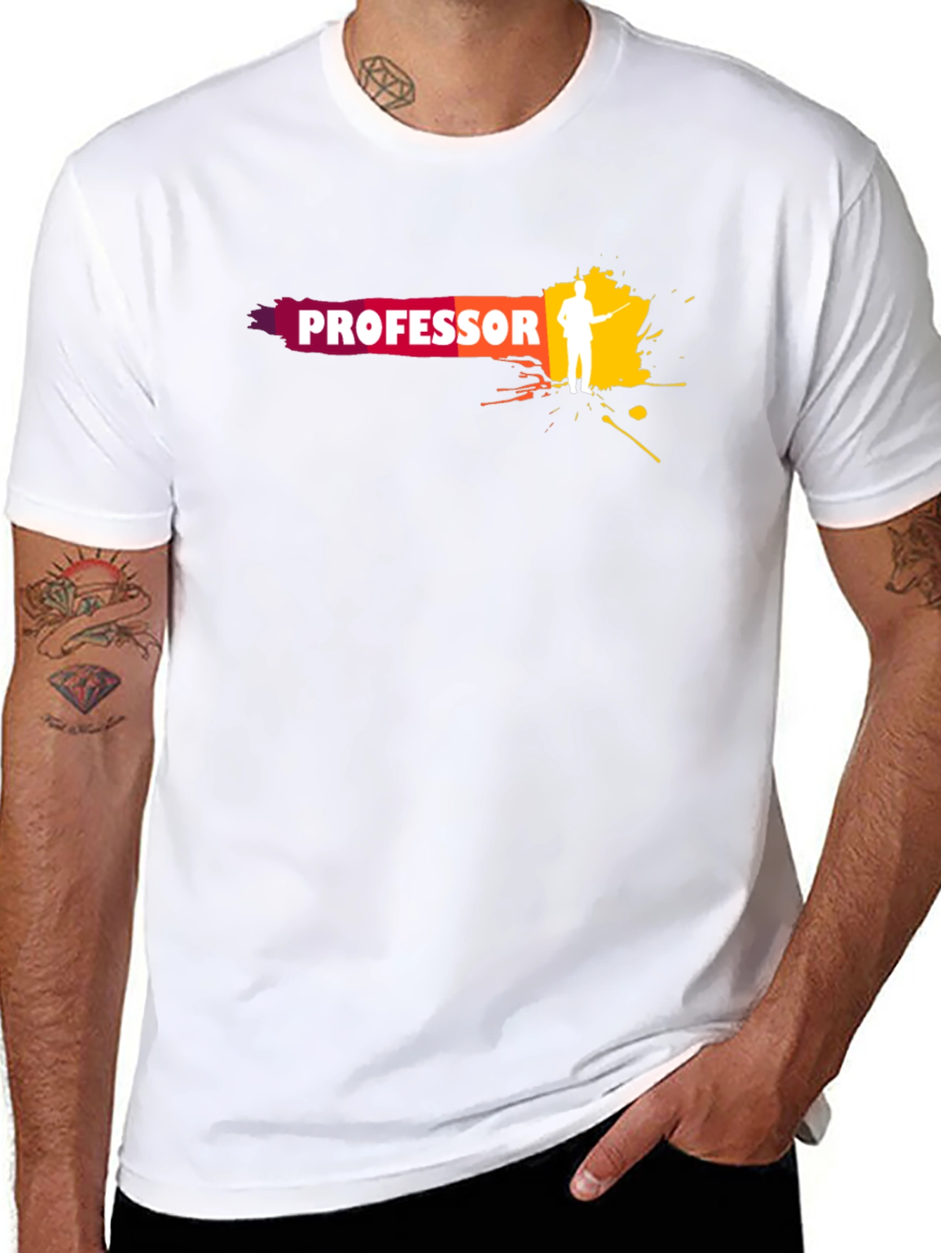 Professor Graphic Black T-Shirt