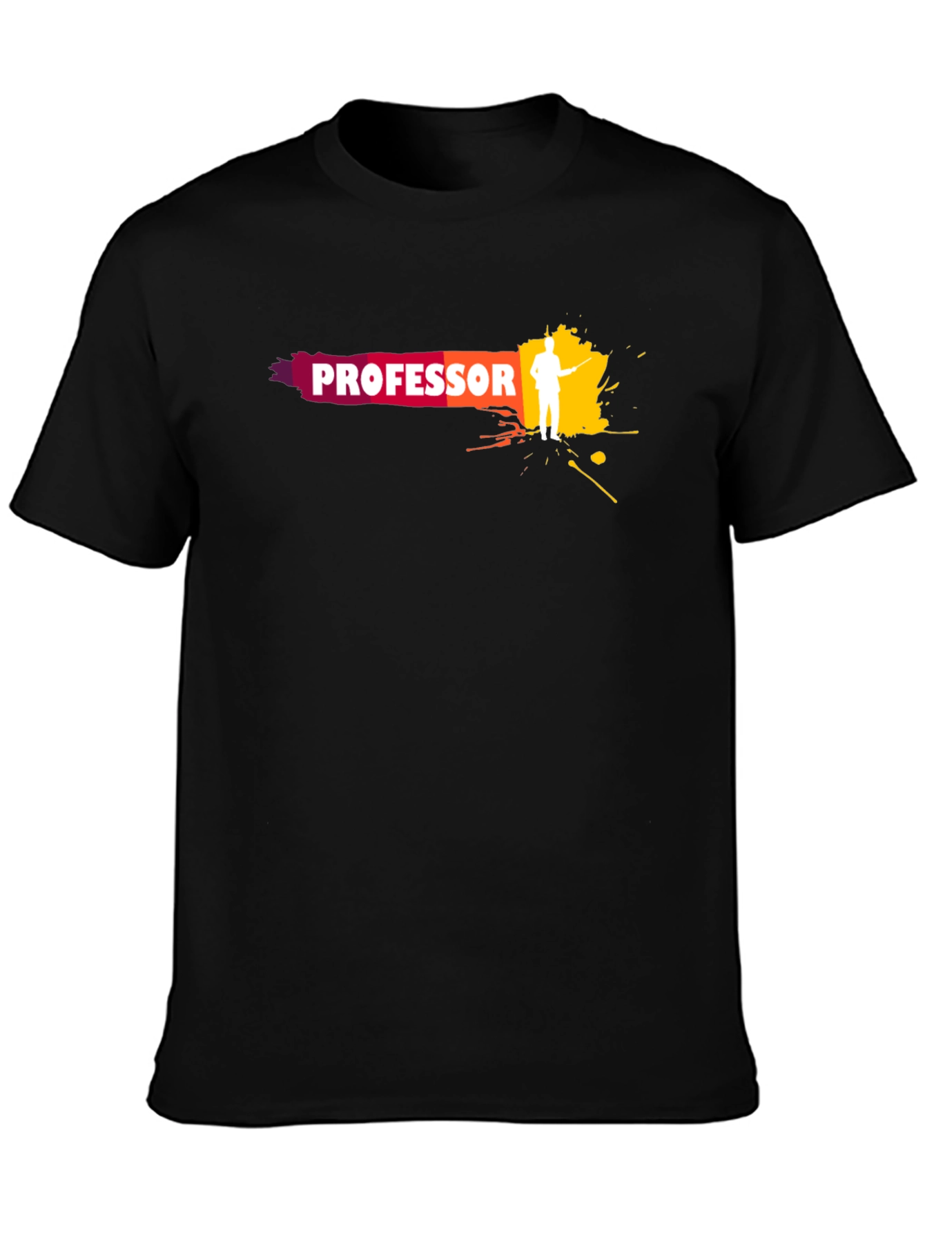 Professor Graphic Black T-Shirt