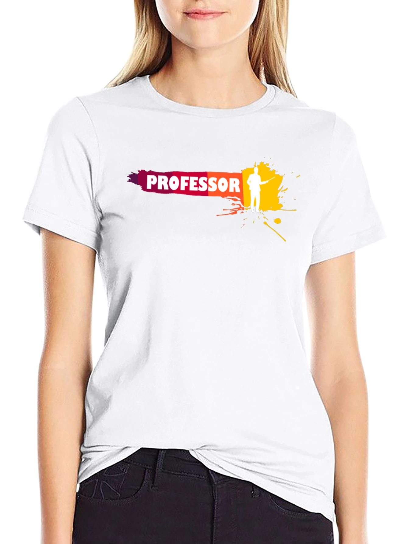 Professor Graphic Black T-Shirt