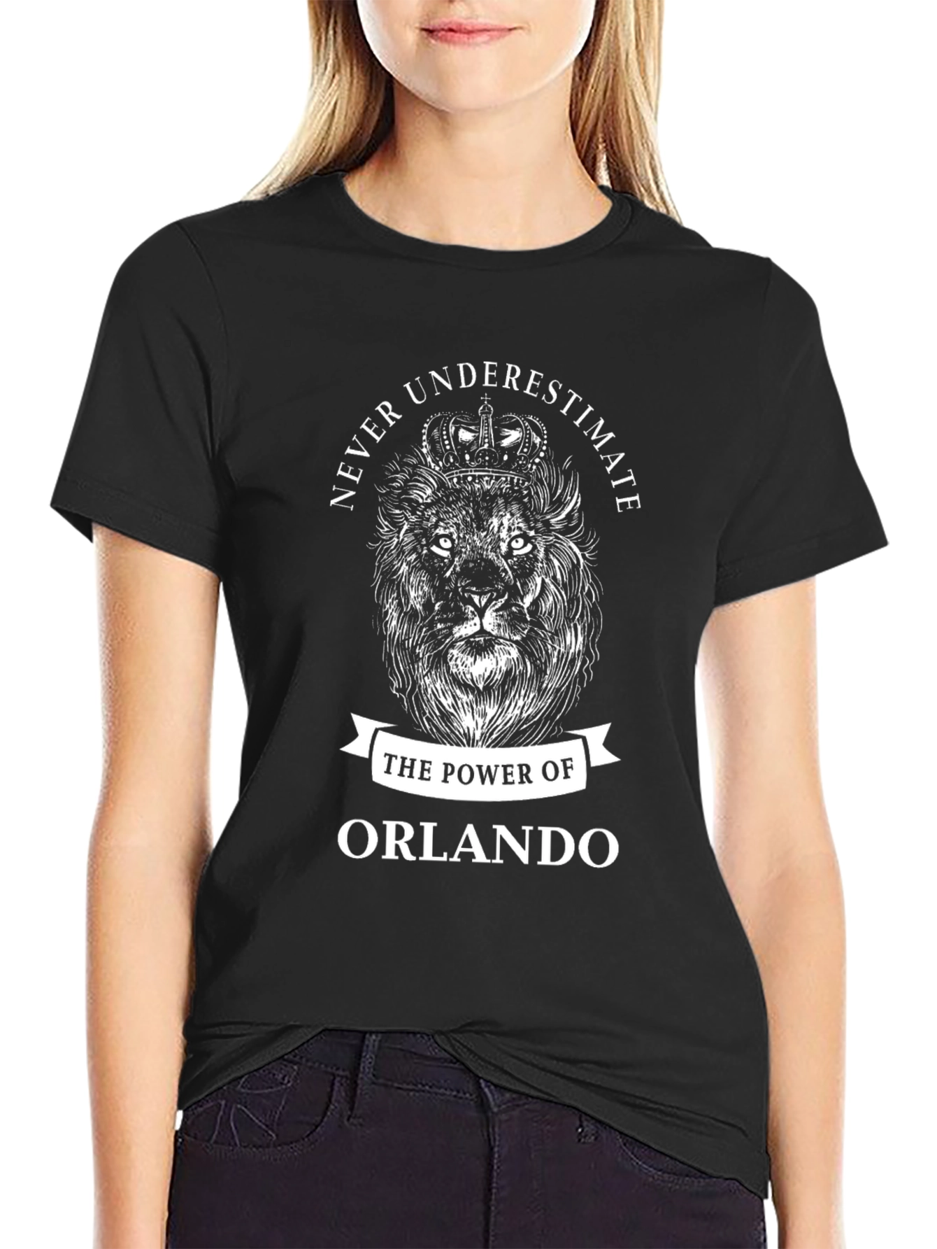 Orlando Power Lion Black T-Shirt
