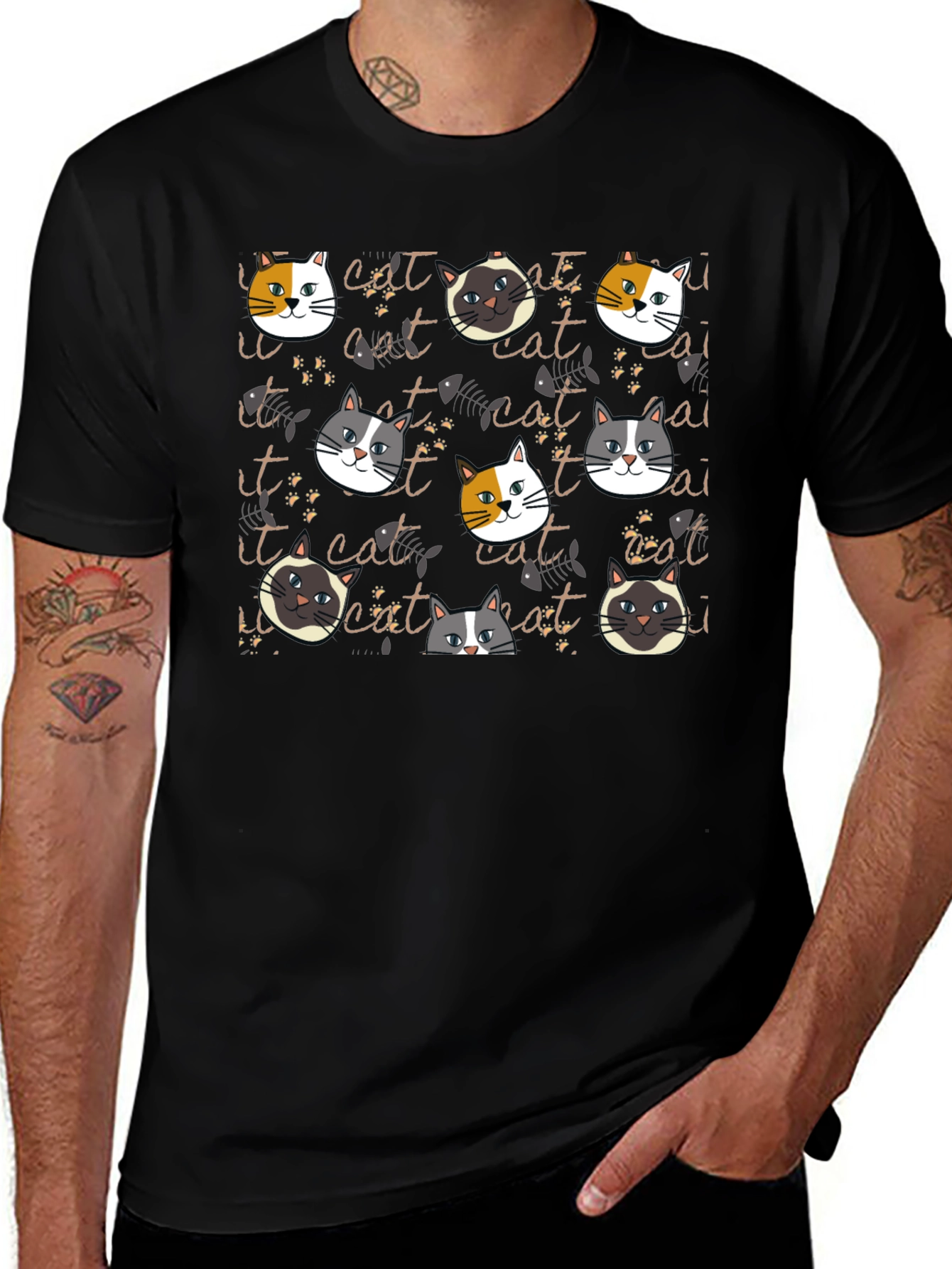 Cat Lover T-Shirt - Whimsical Feline Design