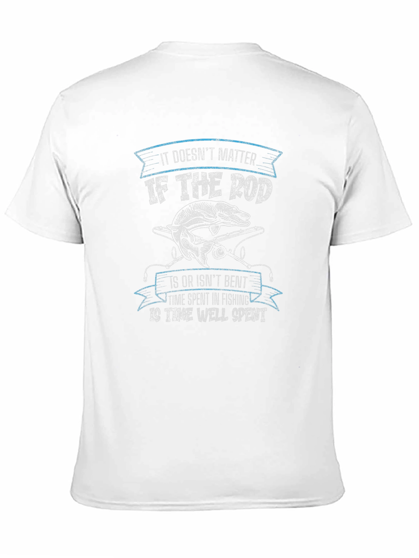 Fishing T-Shirt: Bent Rod Design