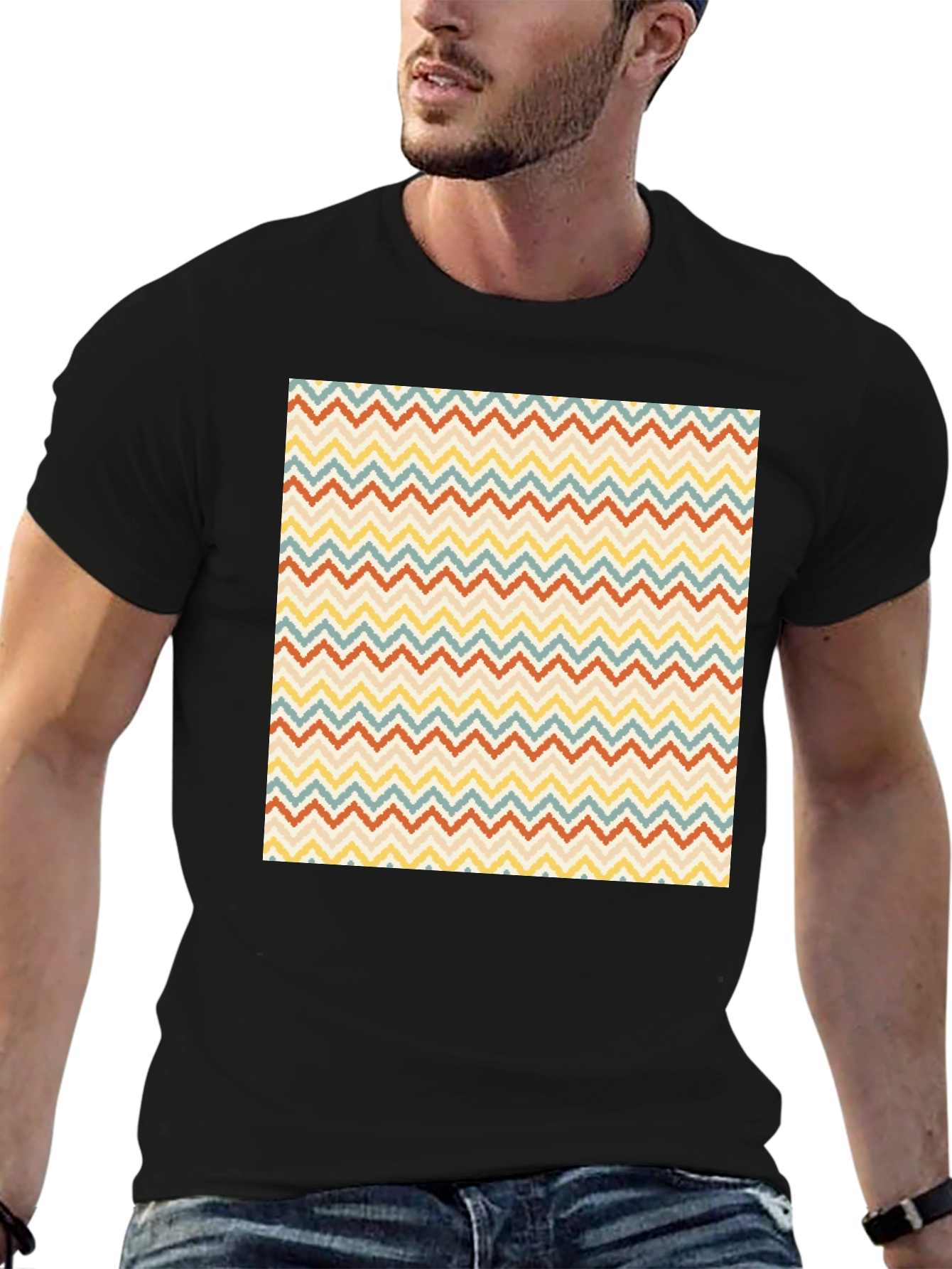 Retro Zigzag Pattern T-Shirt