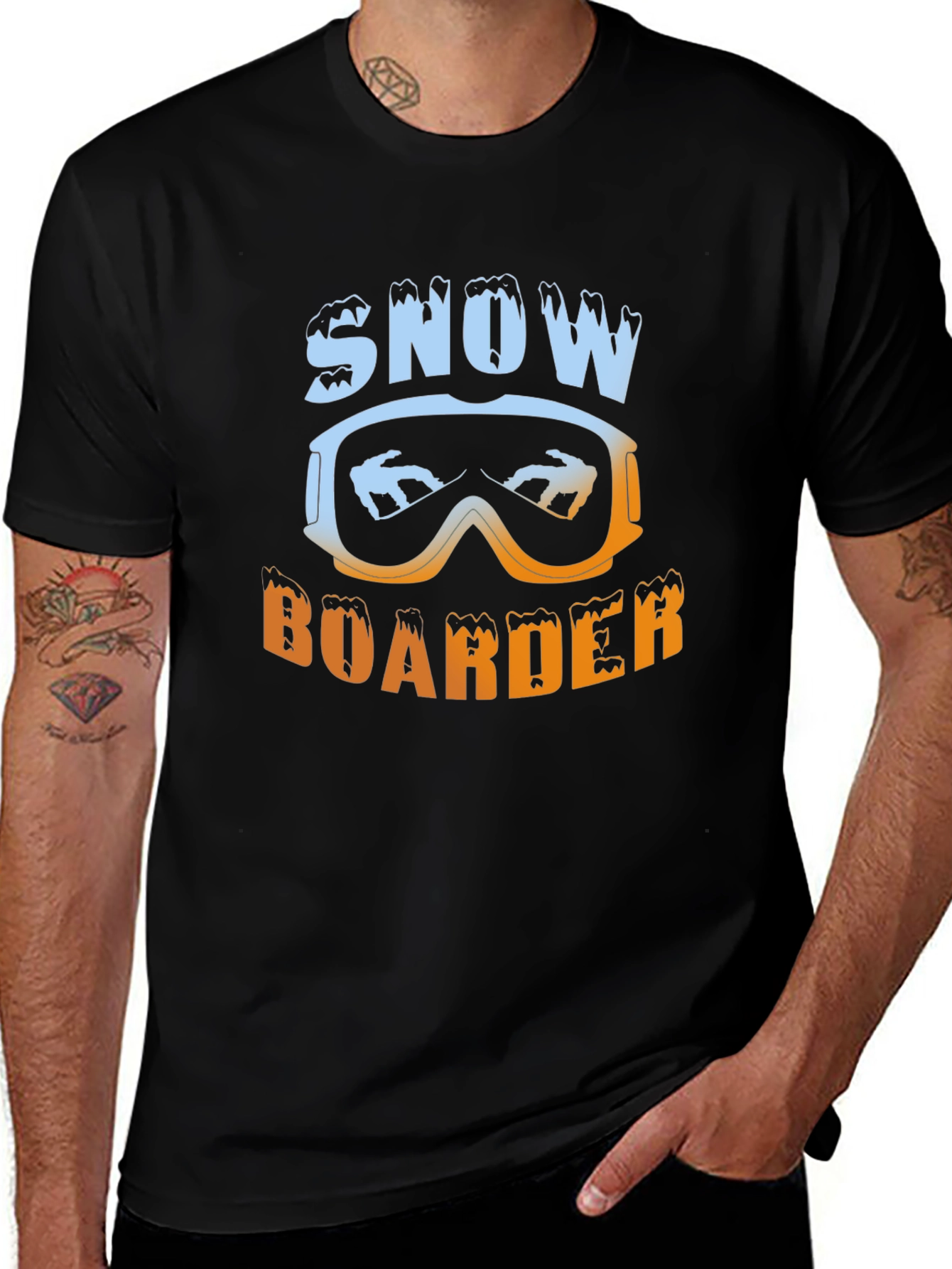 Snow Boarder Graphic Tee Shirt