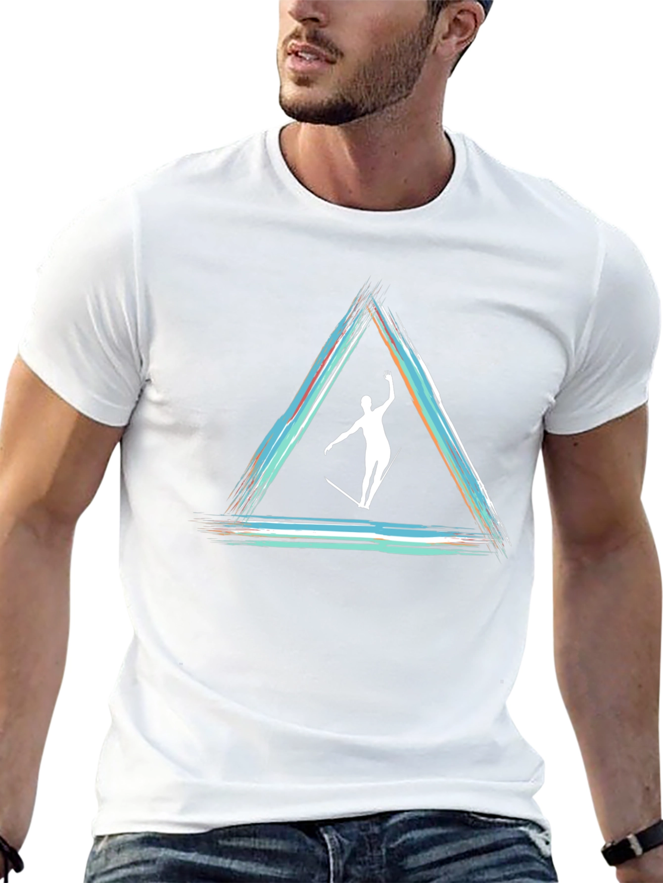 Abstract Triangle Slackline T-Shirt