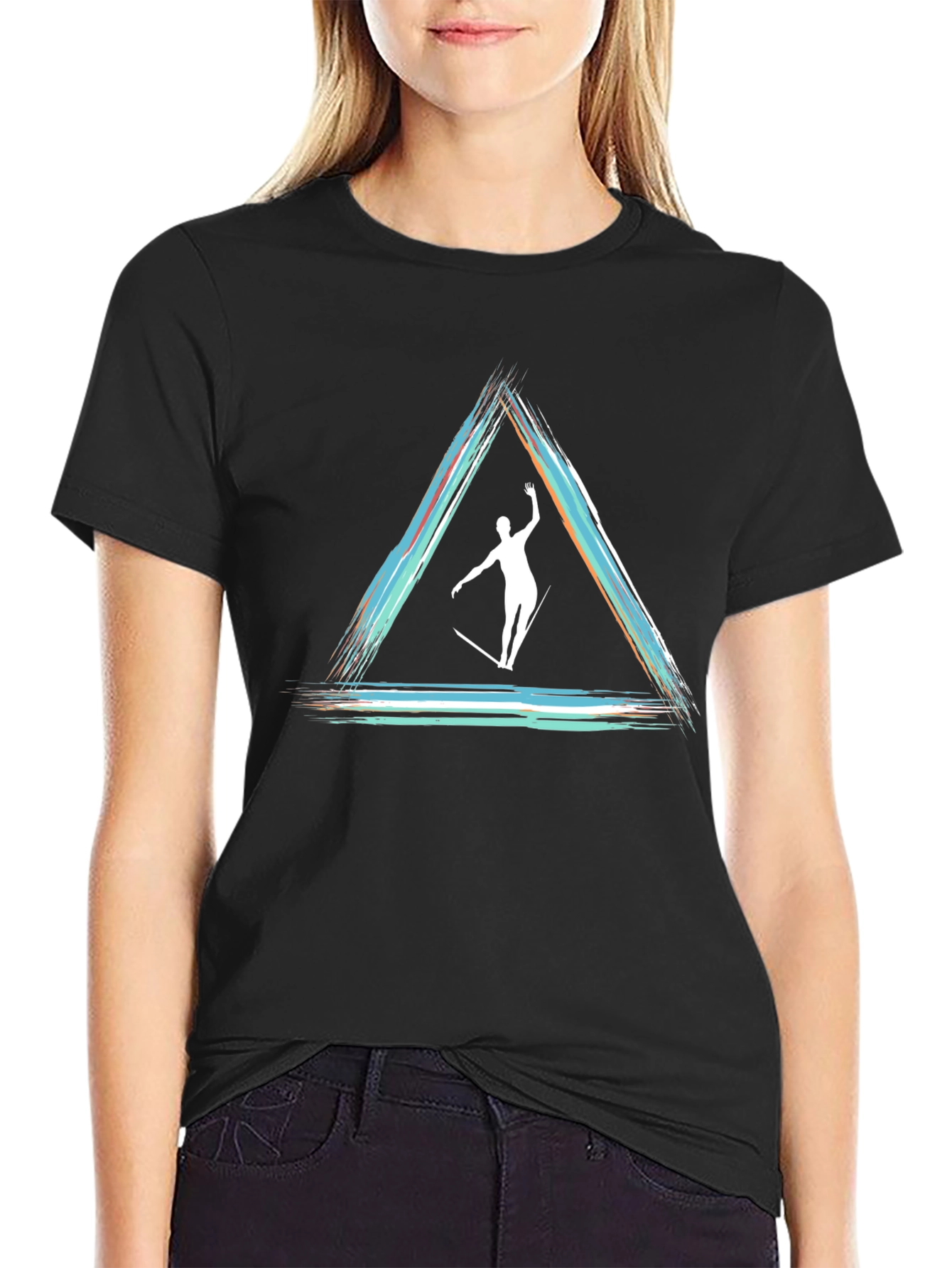 Abstract Triangle Slackline T-Shirt