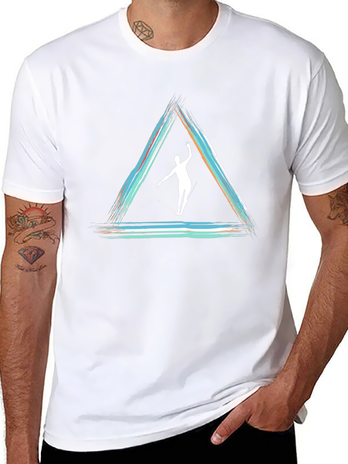 Abstract Triangle Slackline T-Shirt