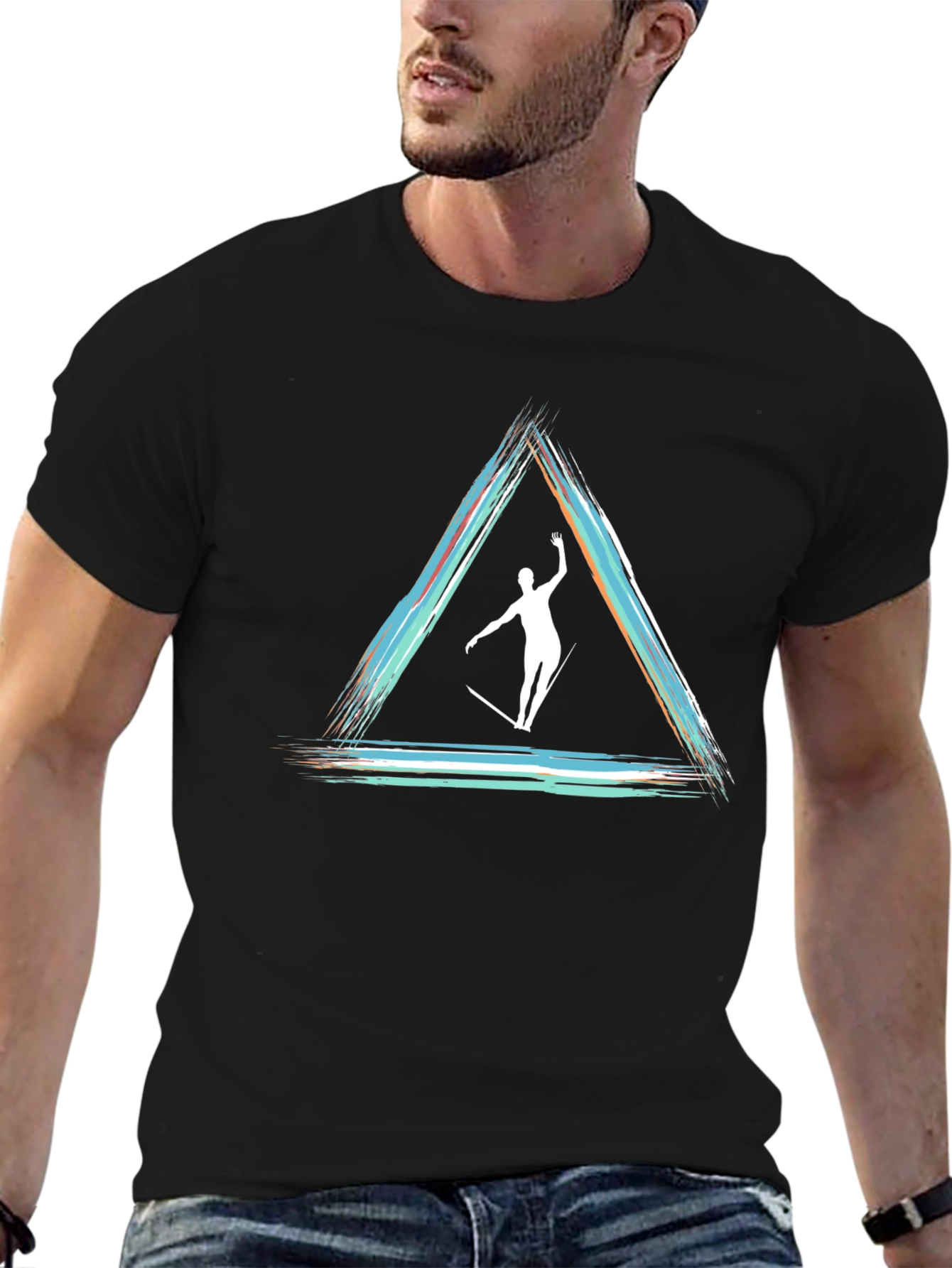 Abstract Triangle Slackline T-Shirt