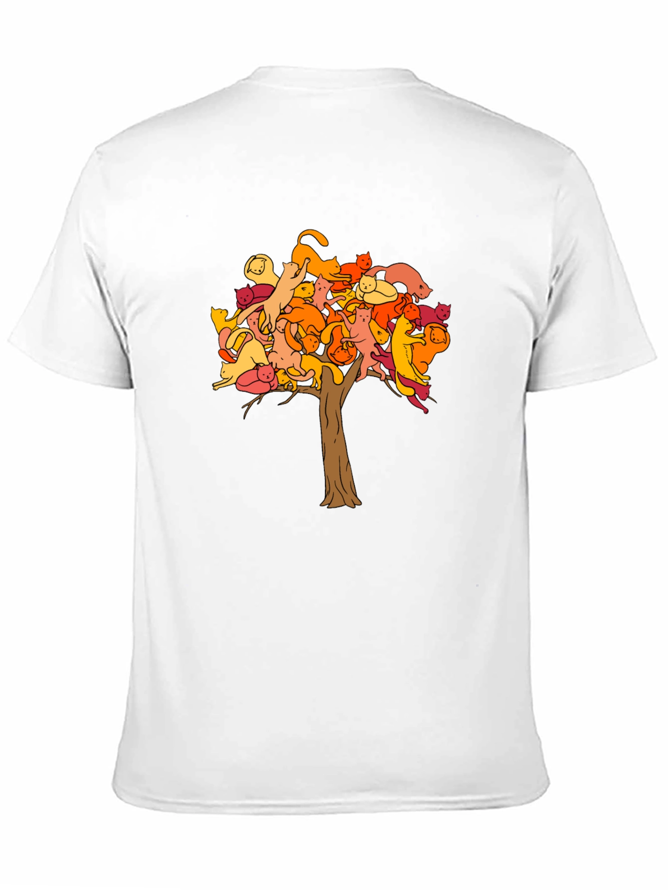 Cat Tree Graphic Tee - Unisex Black T-Shirt
