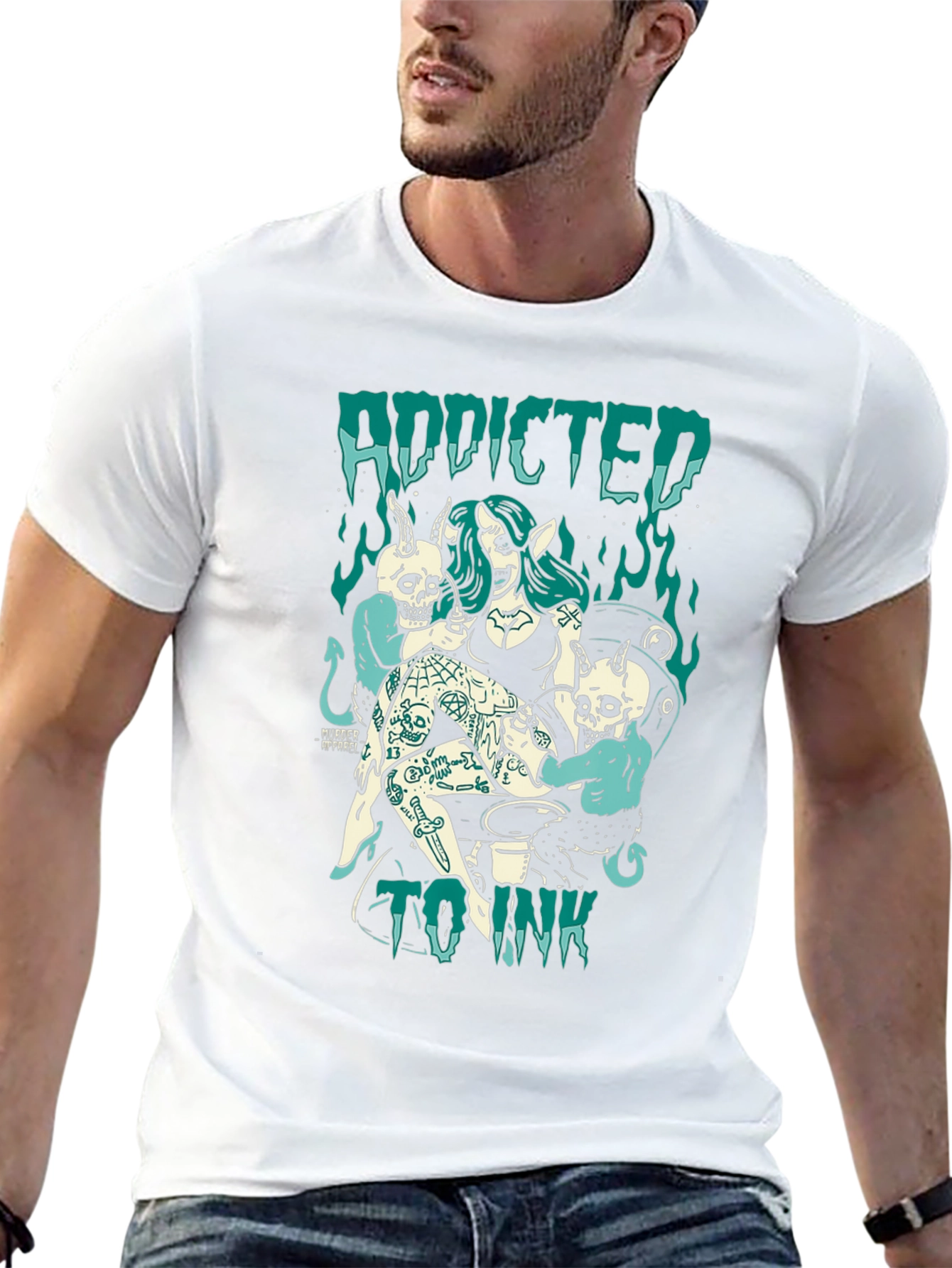 Addicted to Ink Graphic Tee - Black T-Shirt