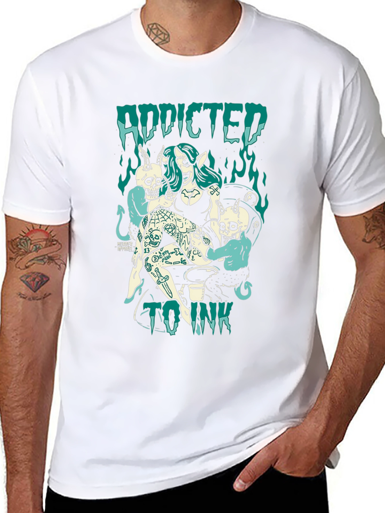 Addicted to Ink Graphic Tee - Black T-Shirt