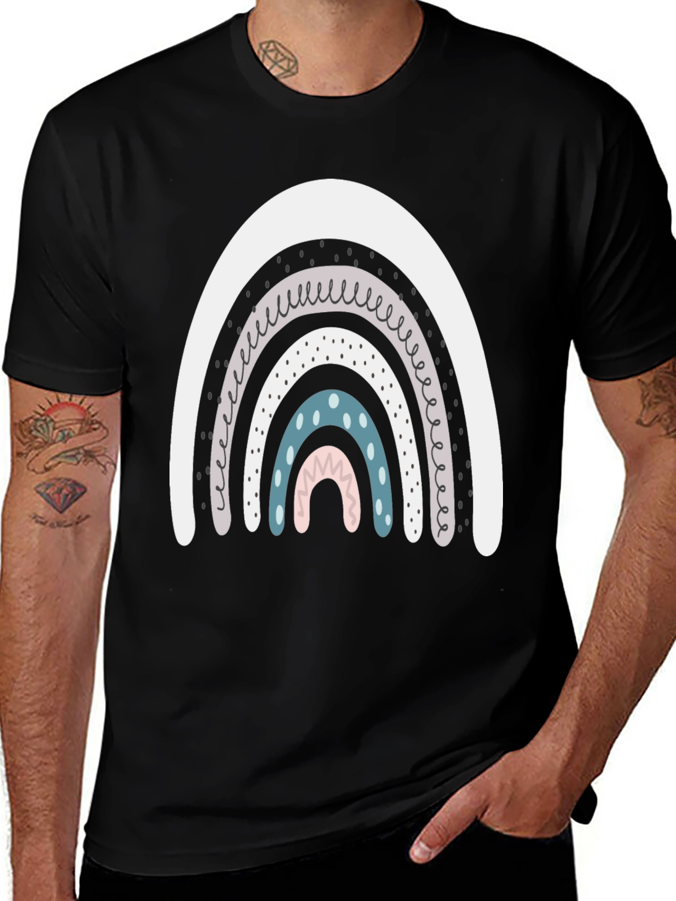 Rainbow Graphic Tee - Casual Comfort