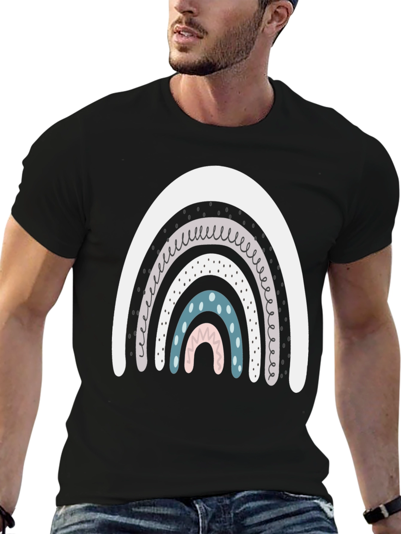 Rainbow Graphic Tee - Casual Comfort