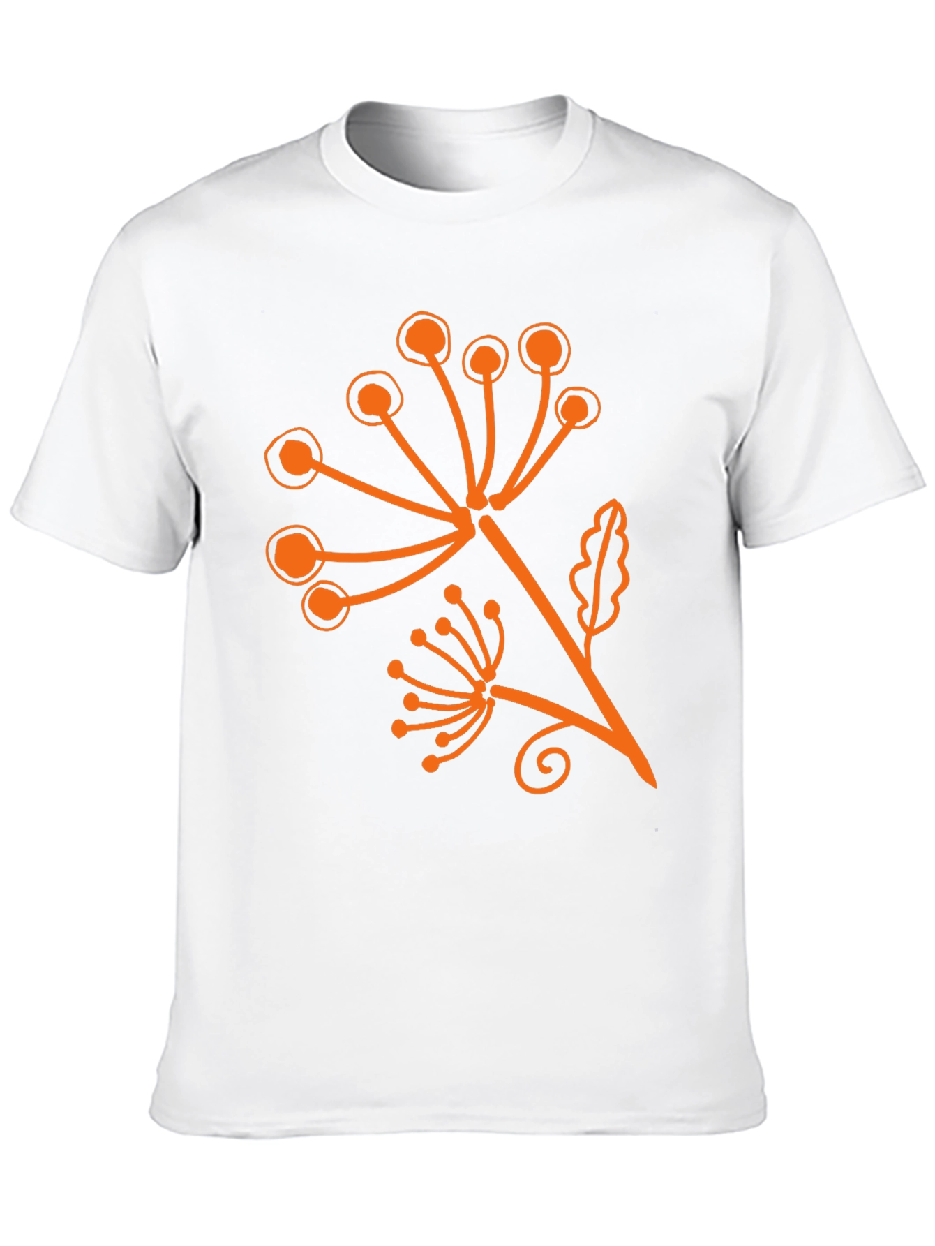 Stylish Black T-Shirt with Floral Print