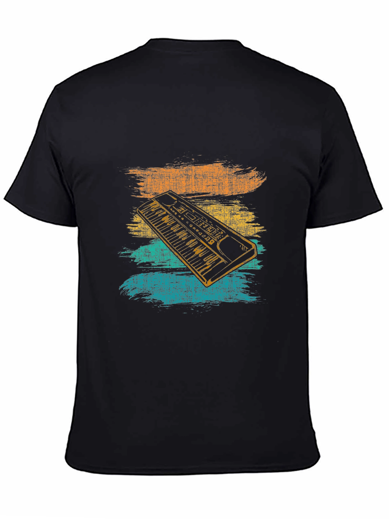 Retro Synthwave Keyboard Graphic Tee