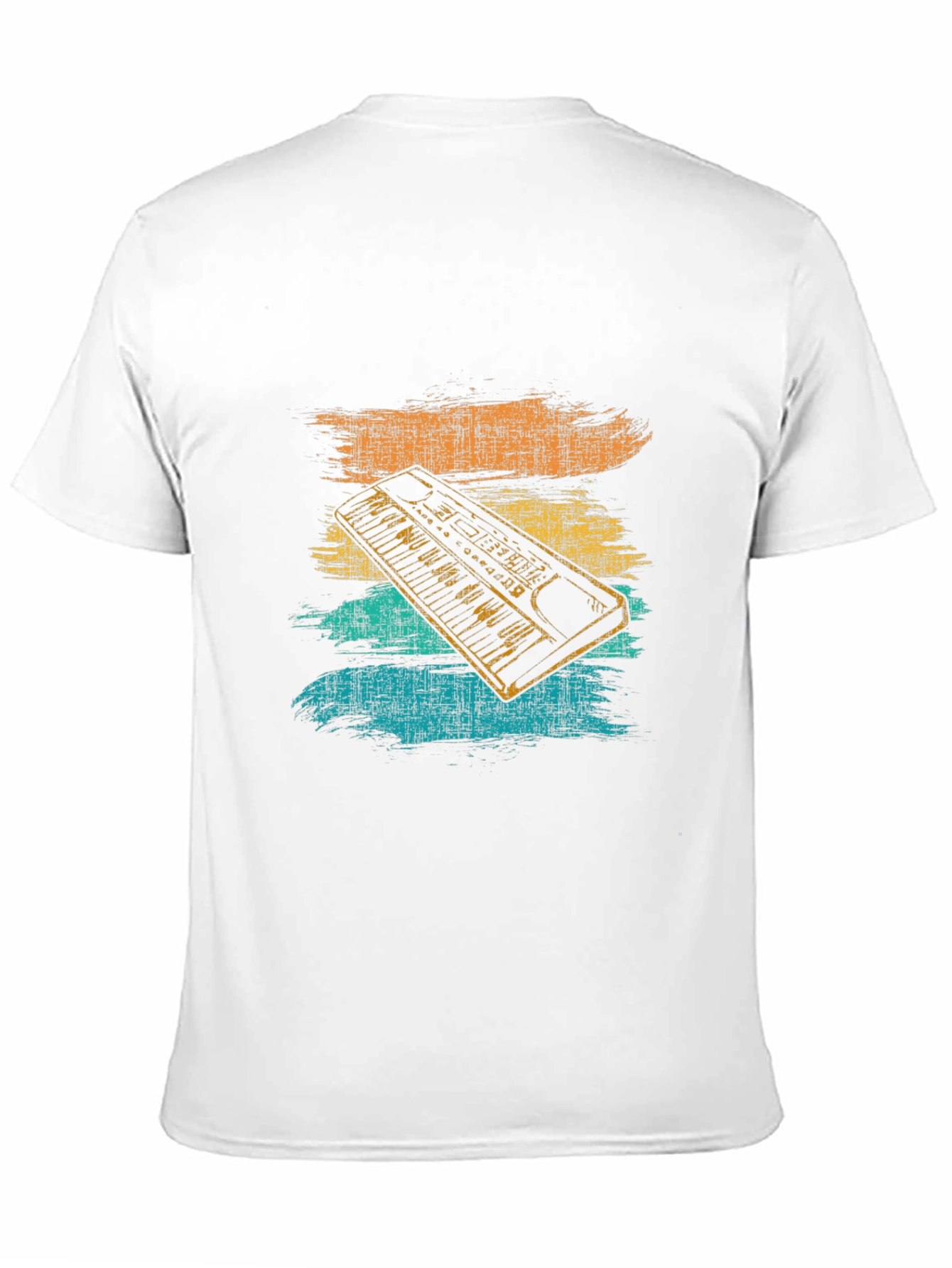 Retro Synthwave Keyboard Graphic Tee