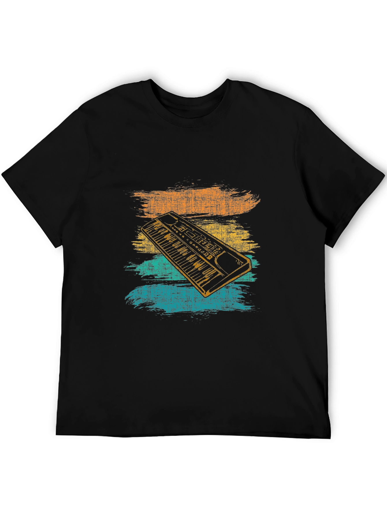 Retro Synthwave Keyboard Graphic Tee