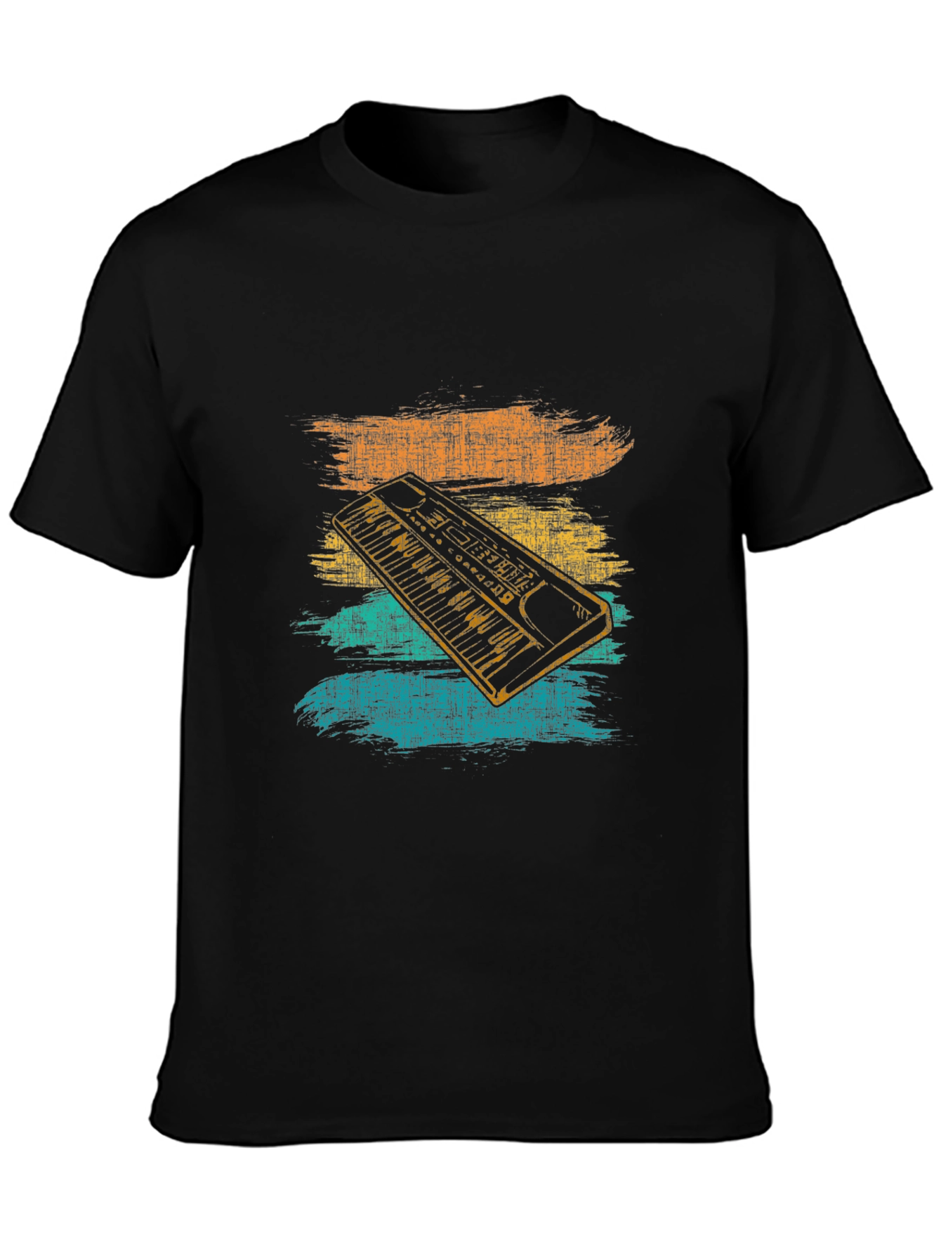 Retro Synthwave Keyboard Graphic Tee