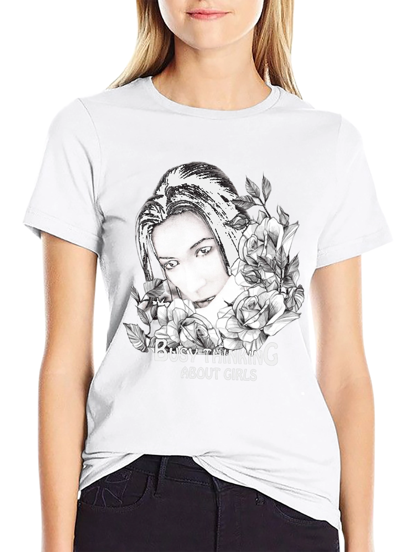 Busy Thinking About Girls Graphic Tee