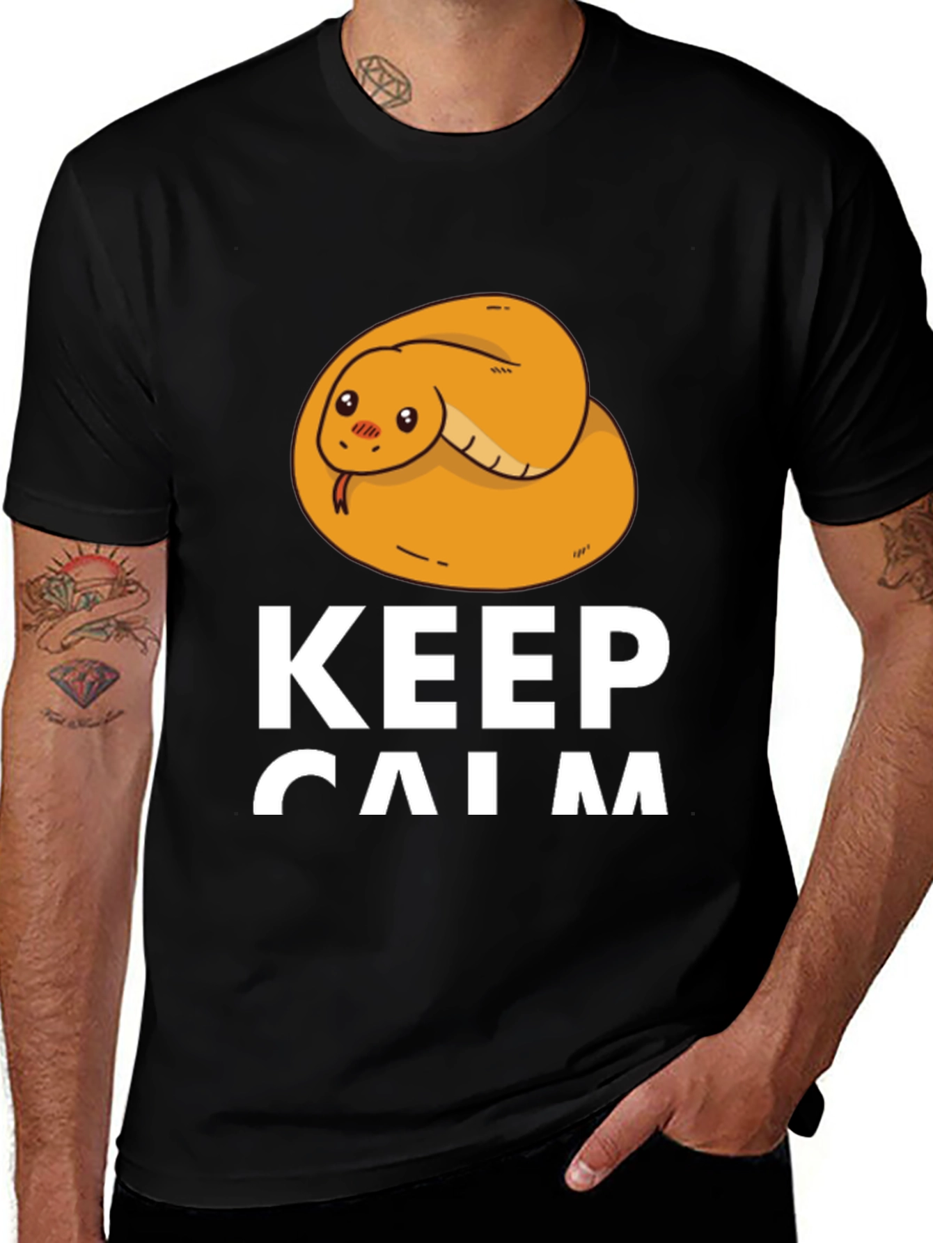 Keep Calm Snake Tee - Cute Snake Lover Shirt