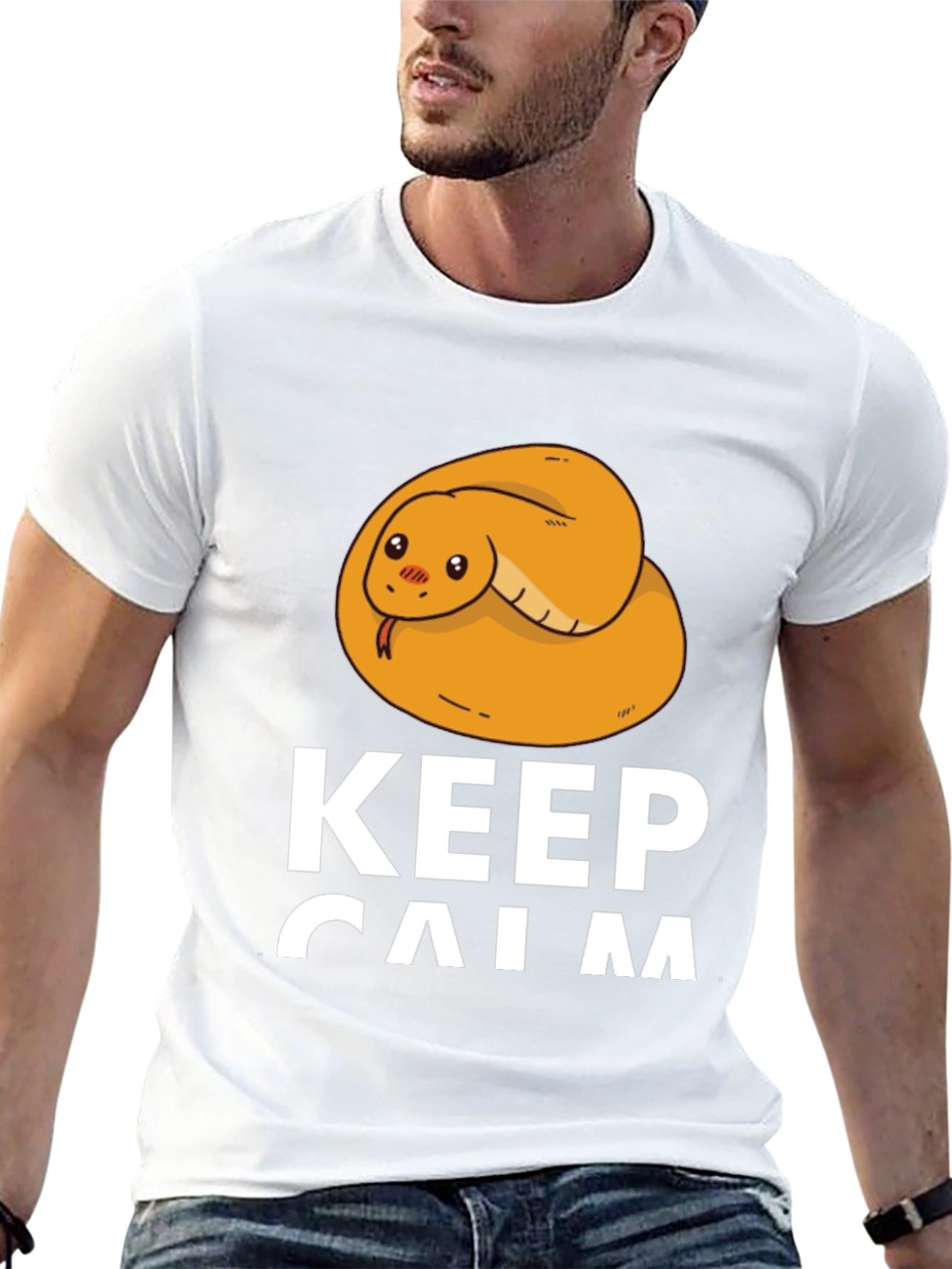 Keep Calm Snake Tee - Cute Snake Lover Shirt