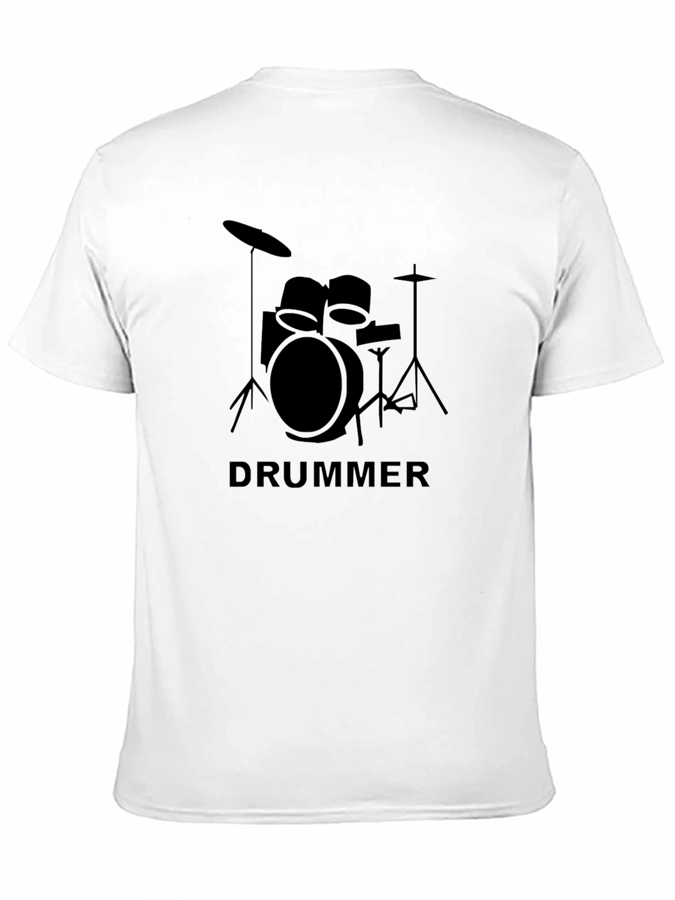 Drummer Graphic Tee - Black Cotton