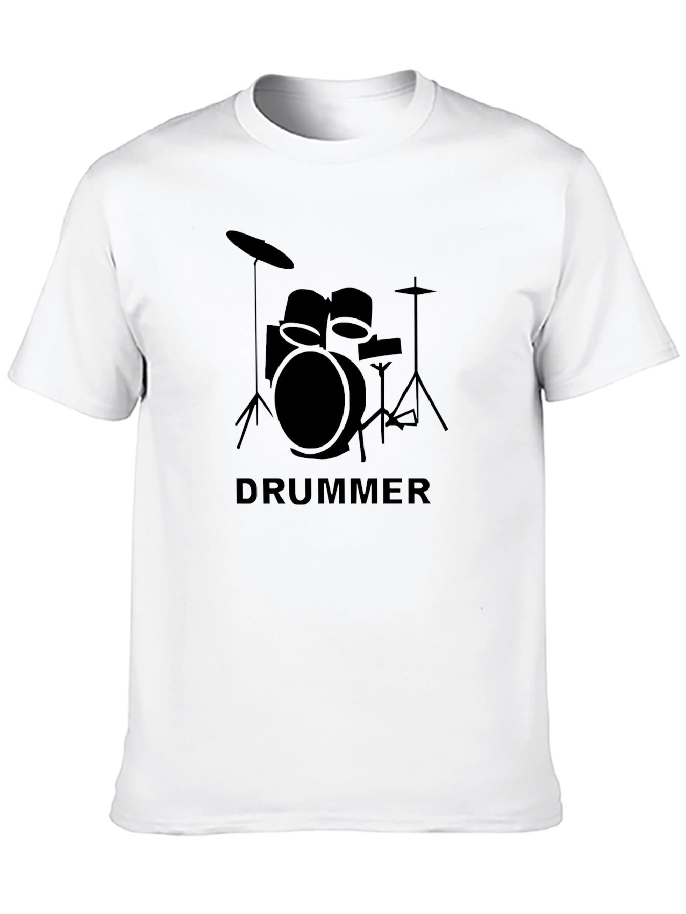 Drummer Graphic Tee - Black Cotton