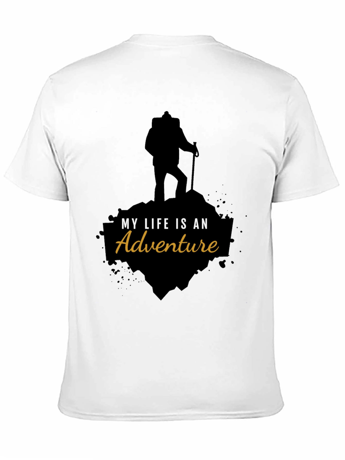 Adventure Awaits Black Graphic Tee