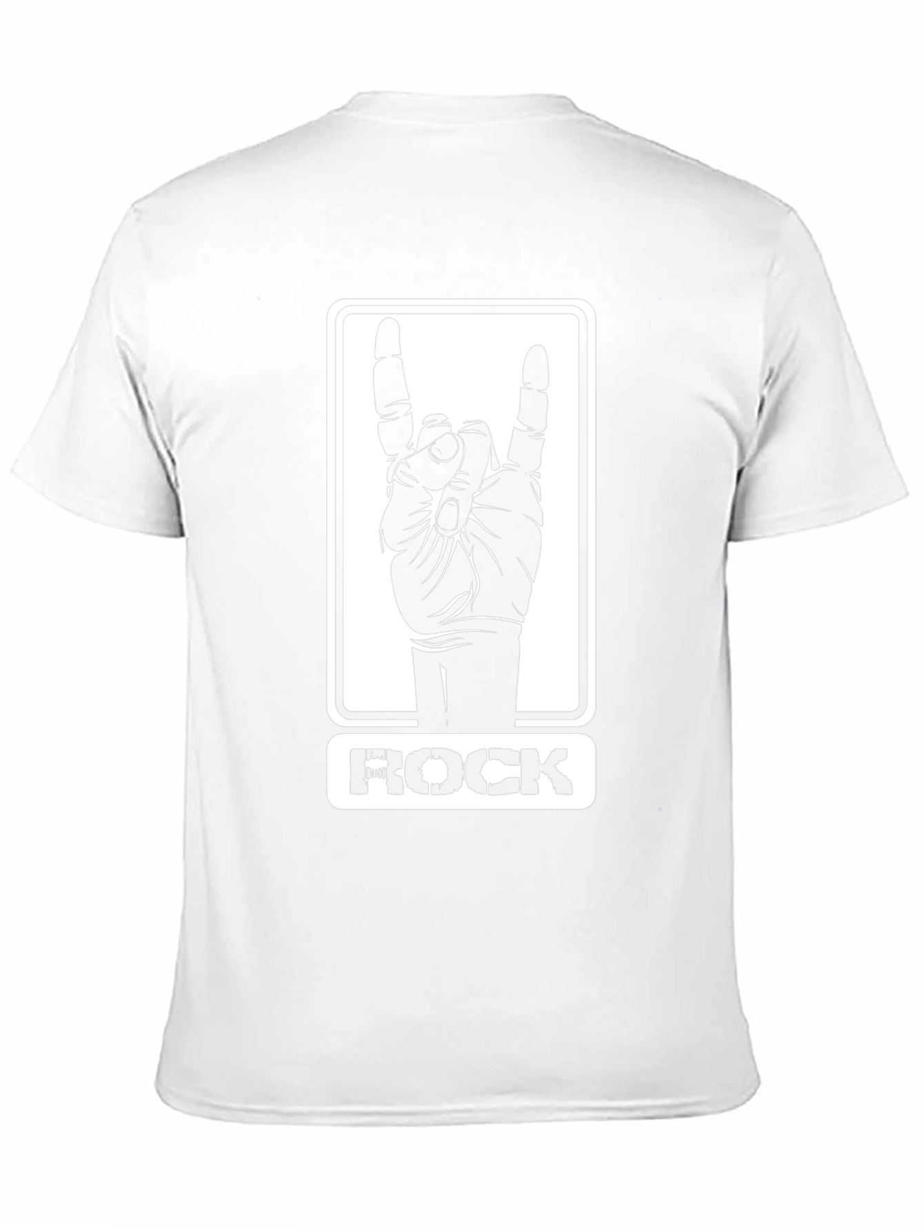 Rock On Hand Sign Graphic T-Shirt