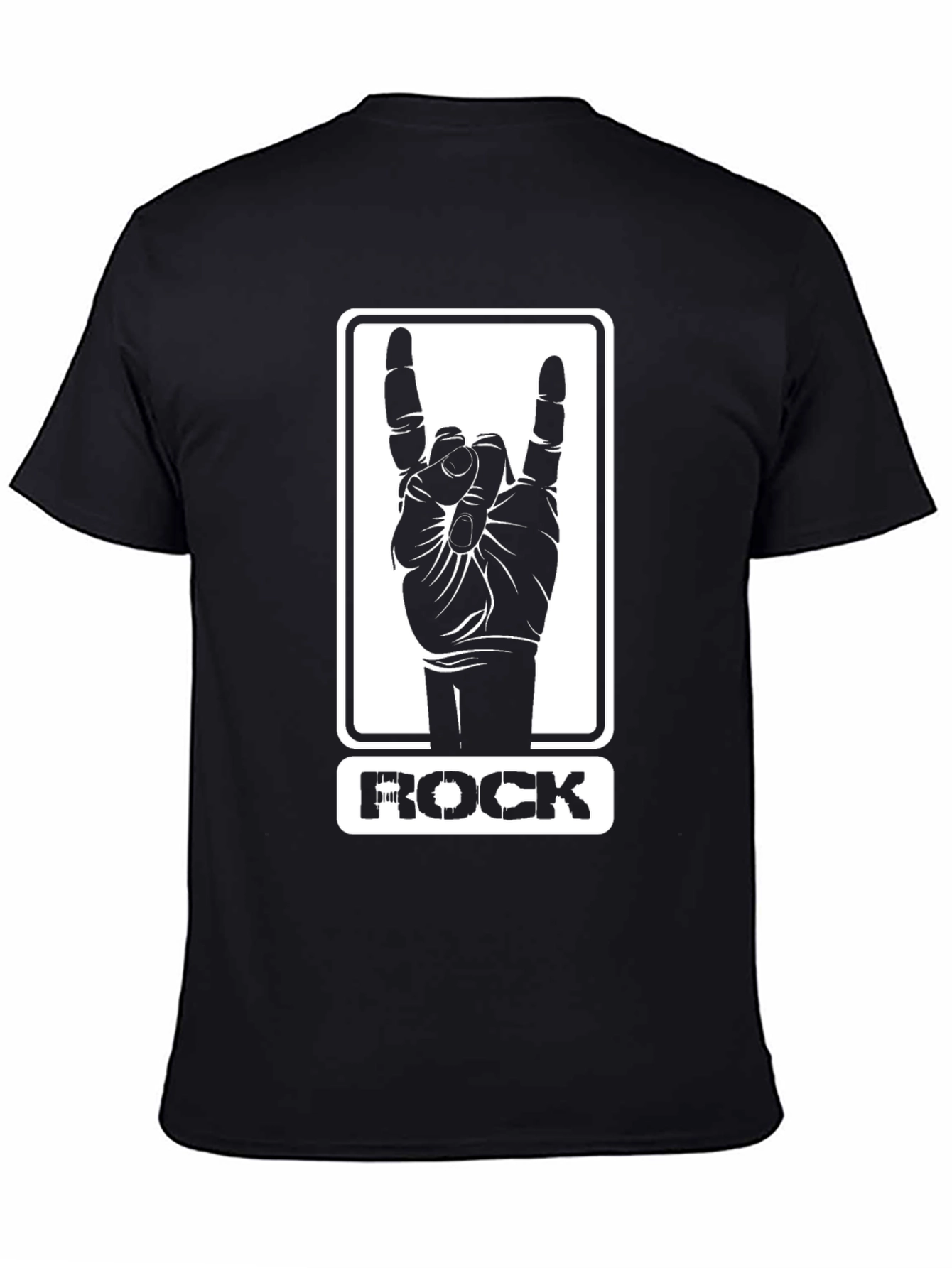 Rock On Hand Sign Graphic T-Shirt