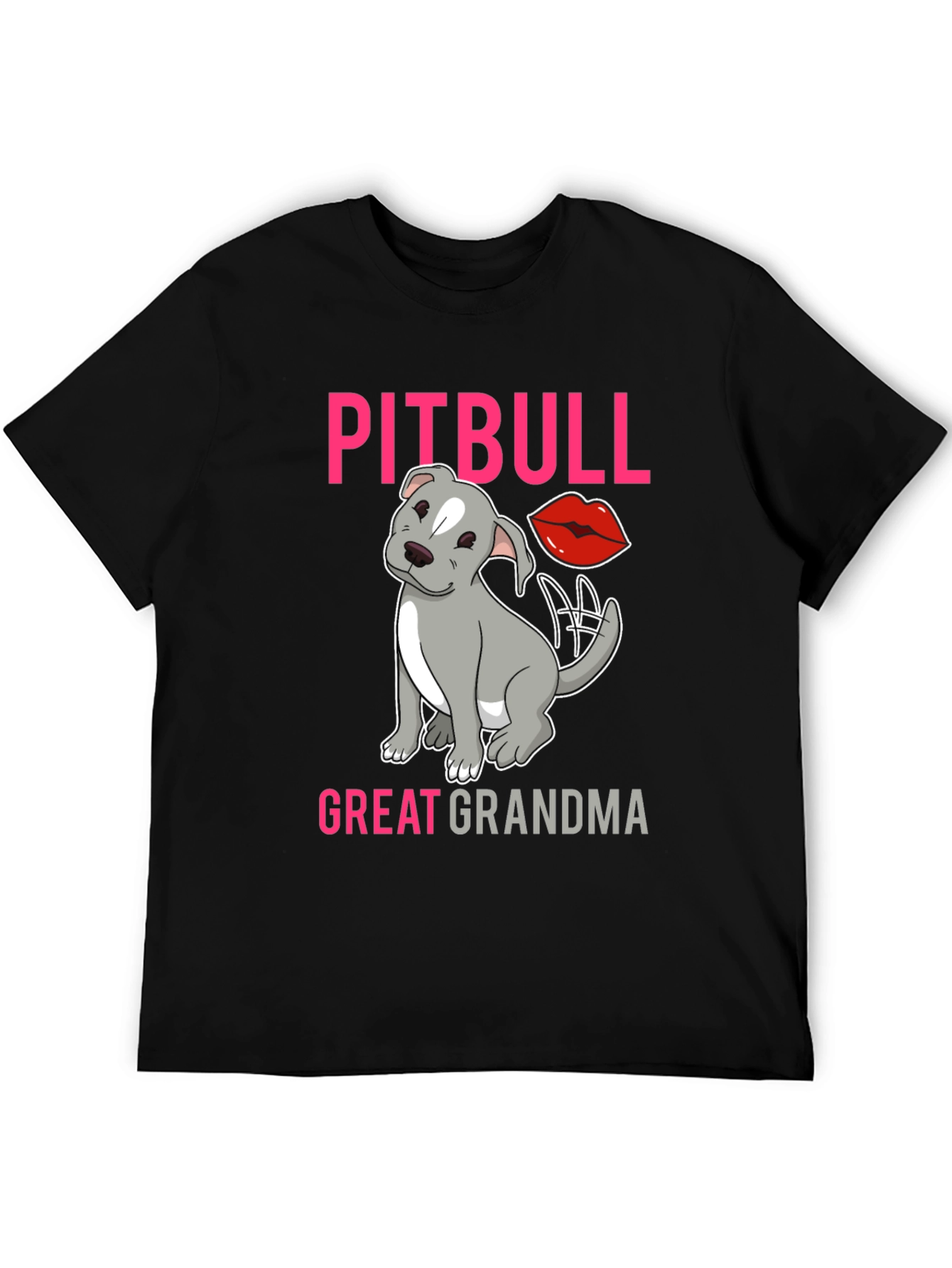 Pitbull Great Grandma T-Shirt Dog Lover Tee