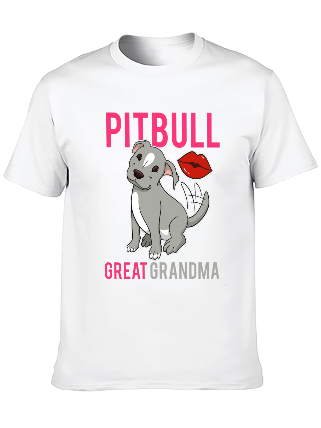 Pitbull Great Grandma T-Shirt Dog Lover Tee