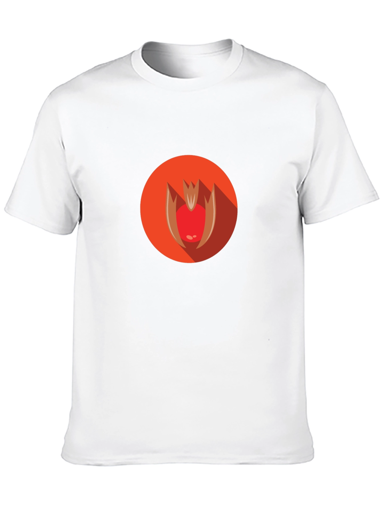Abstract Apple Graphic Black T-Shirt