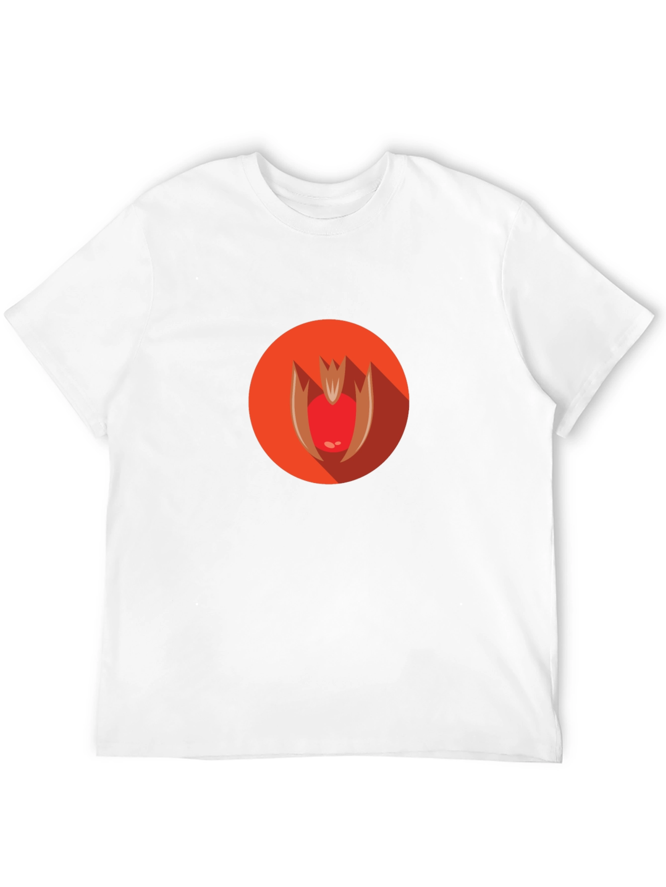 Abstract Apple Graphic Black T-Shirt