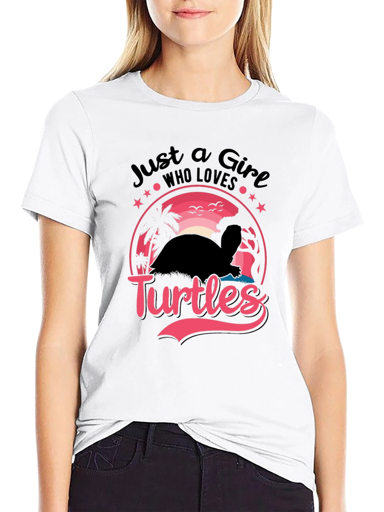 Just a Girl Who Loves Turtles T-Shirt