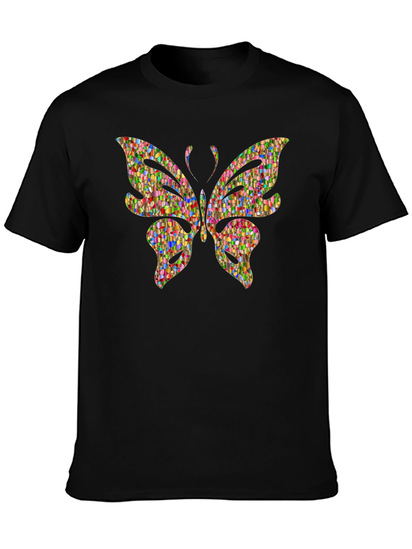Butterfly Mosaic Graphic T-Shirt