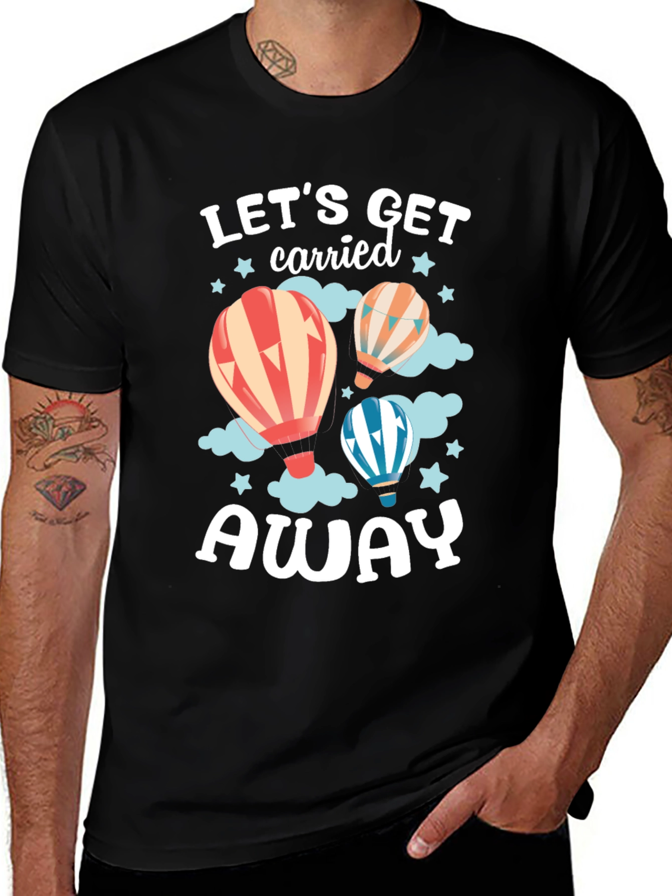 Lets Get Carried Away Balloon Graphic Tee