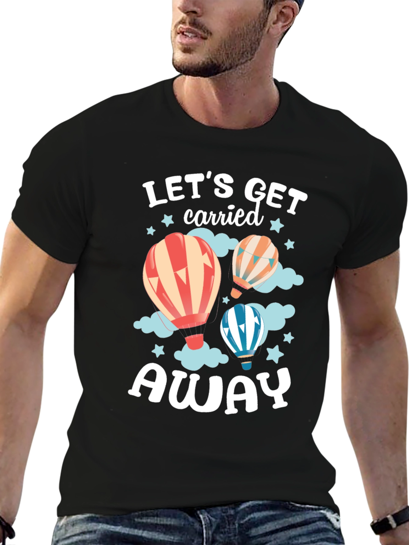 Lets Get Carried Away Balloon Graphic Tee