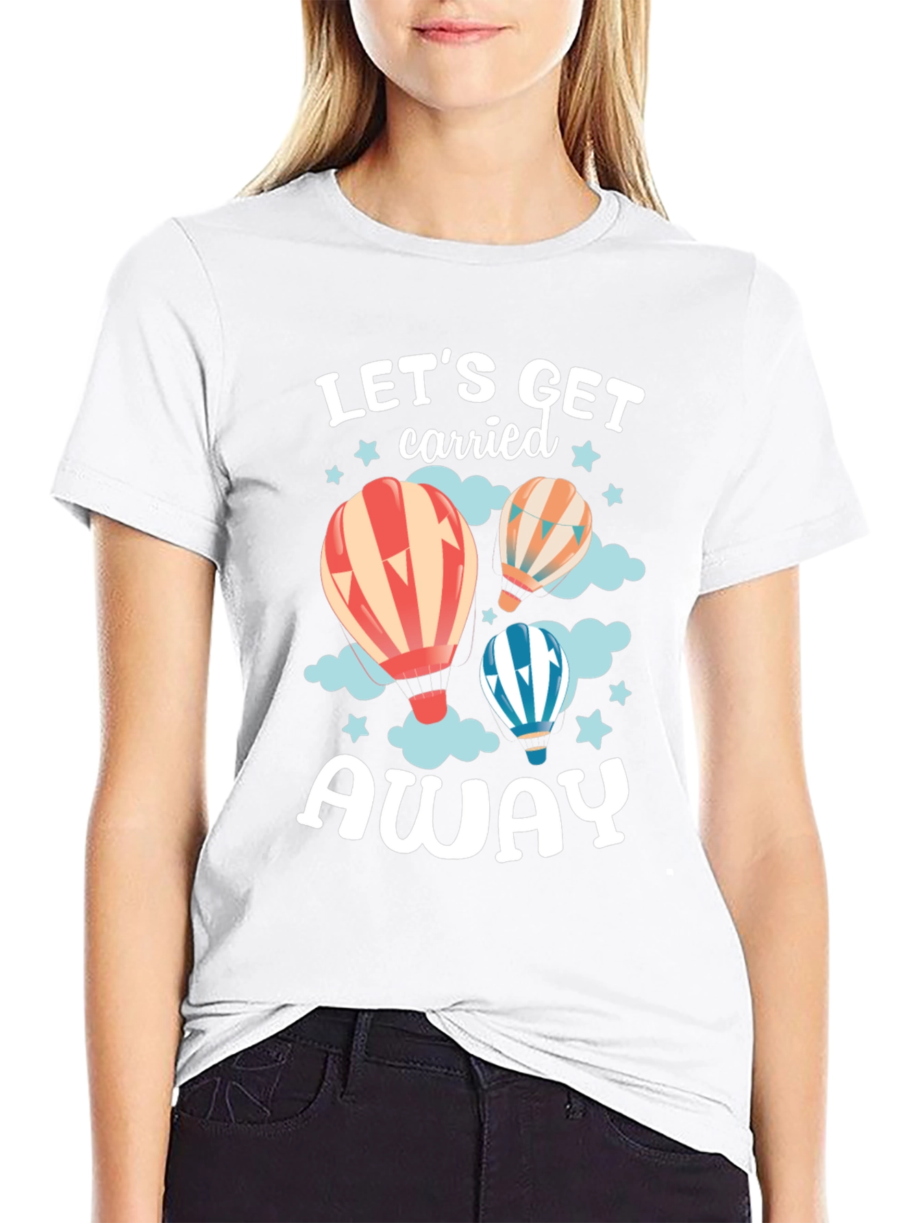 Lets Get Carried Away Balloon Graphic Tee