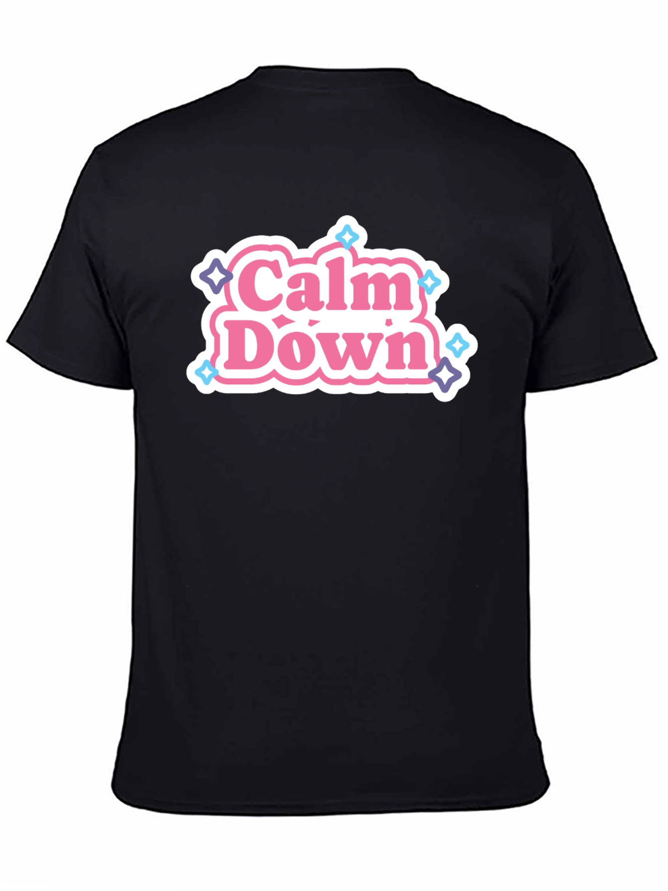 Calm Down Graphic Tee - Relaxed Casual Wear