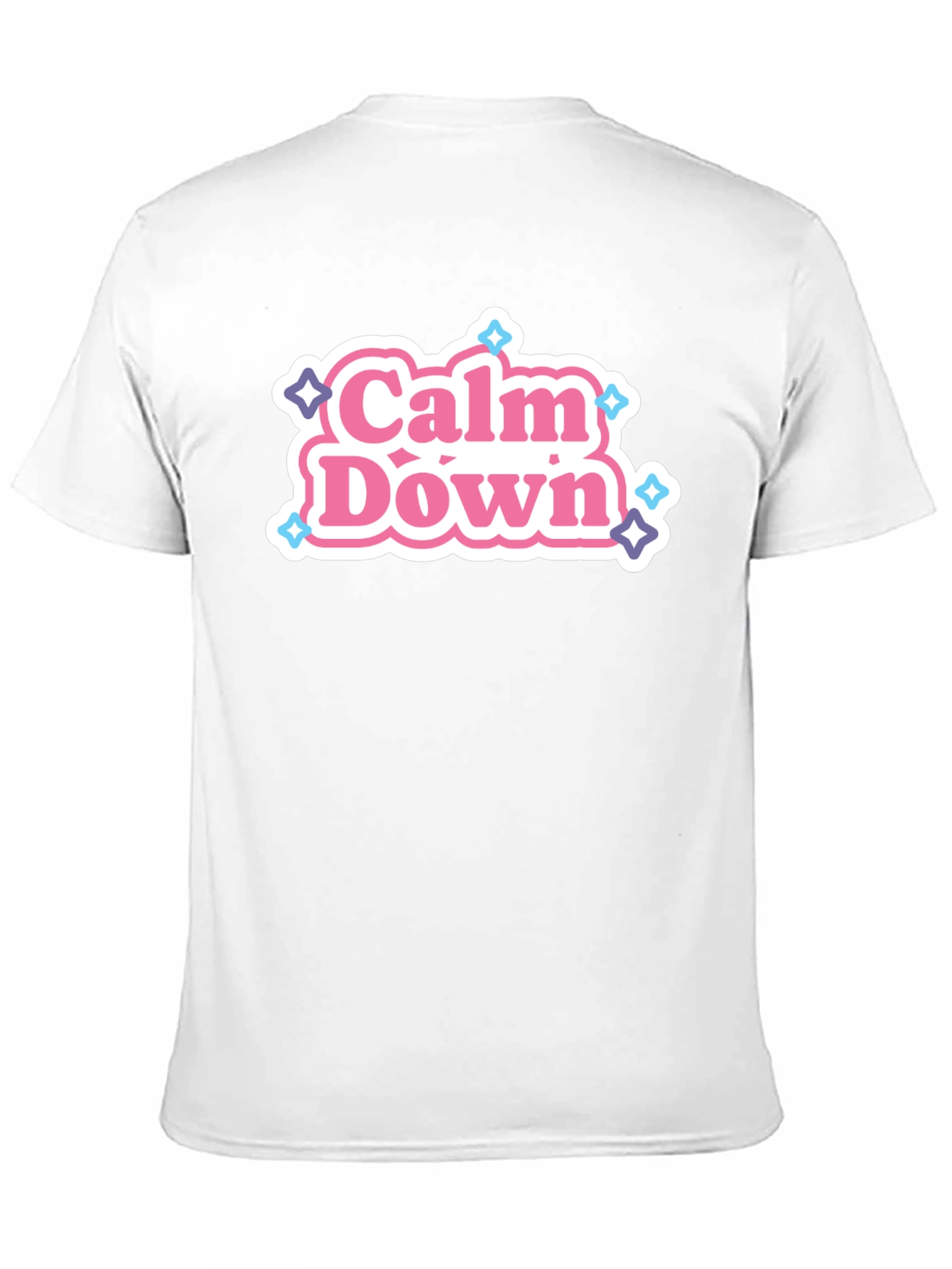Calm Down Graphic Tee - Relaxed Casual Wear