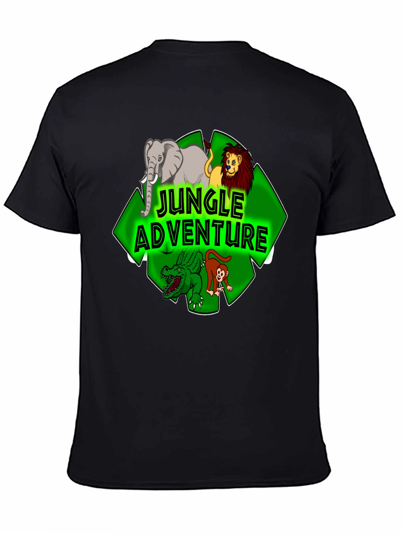 Jungle Adventure Cartoon Graphic Tee