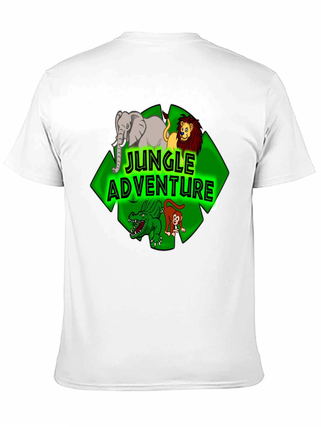 Jungle Adventure Cartoon Graphic Tee