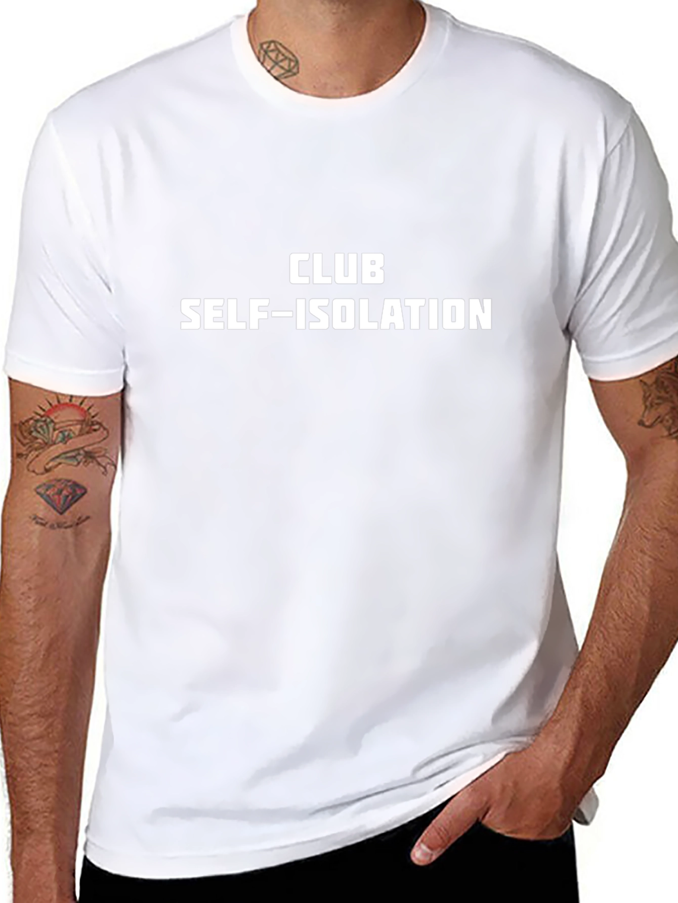 Club Self-Isolation Black T-Shirt