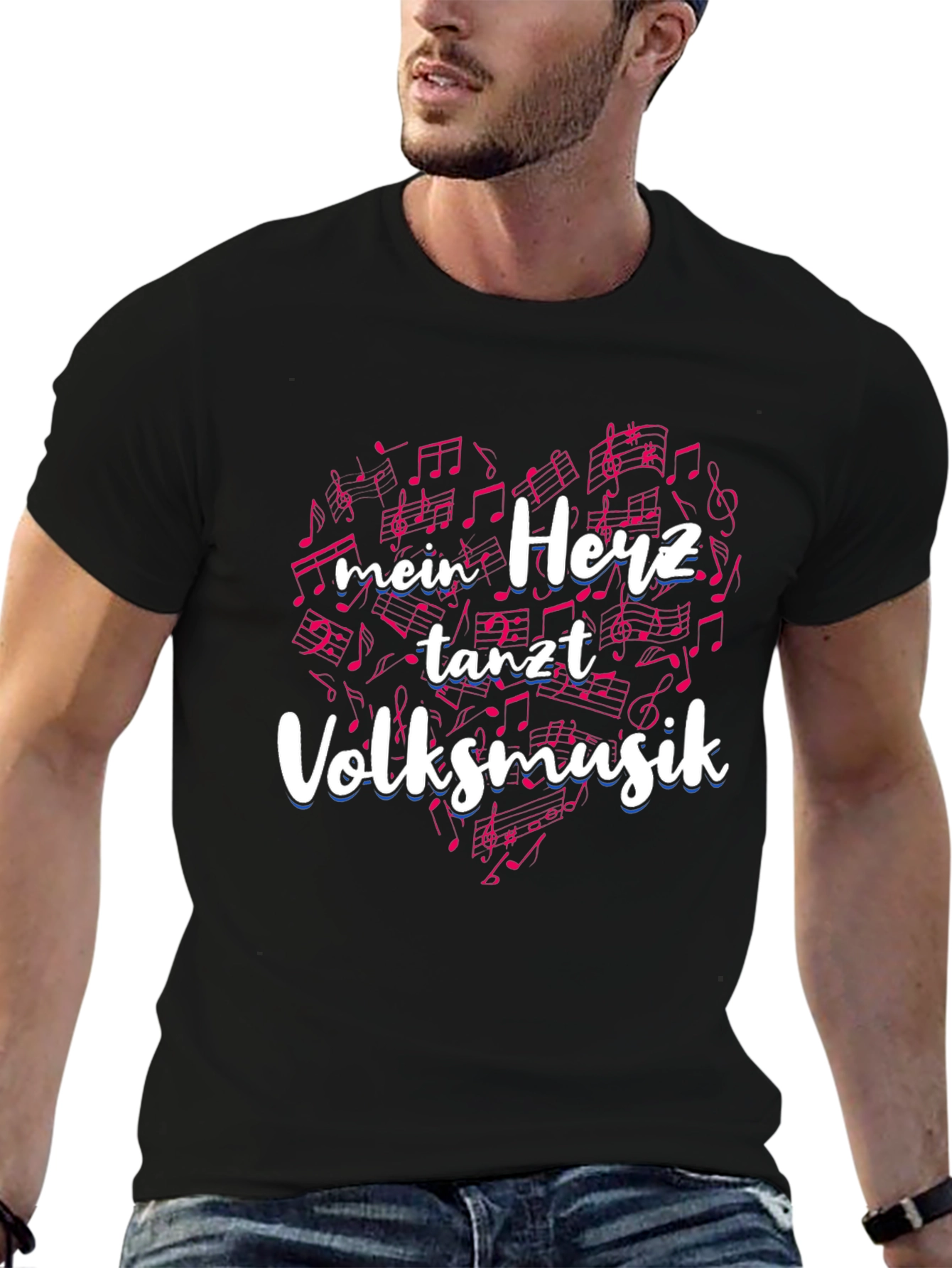 Mein Herz Tanzt Volksmusik T-Shirt