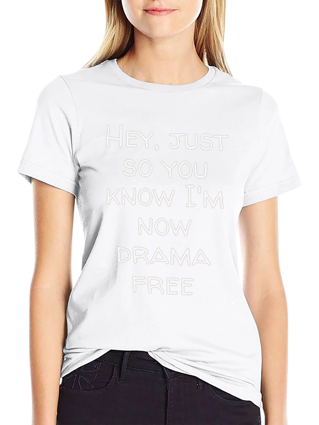 Drama Free T-Shirt - Funny Slogan Tee