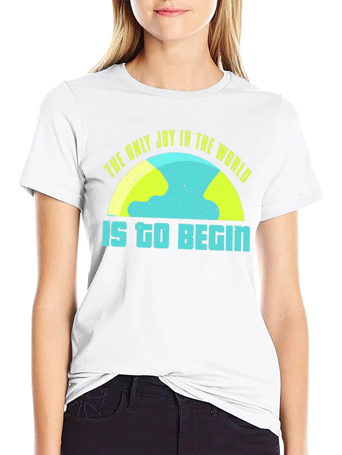 Joy To Begin Graphic Tee - Black