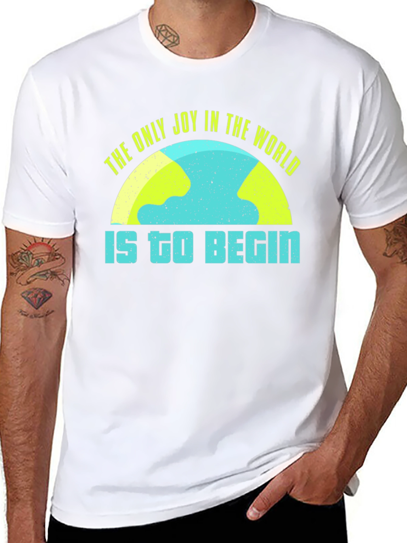 Joy To Begin Graphic Tee - Black
