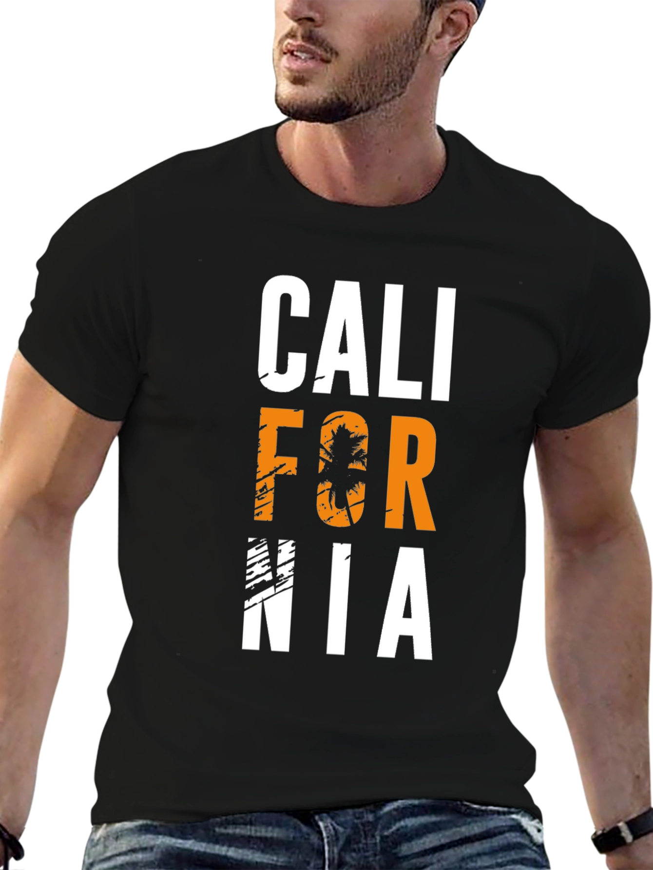 California Graphic T-Shirt - Black