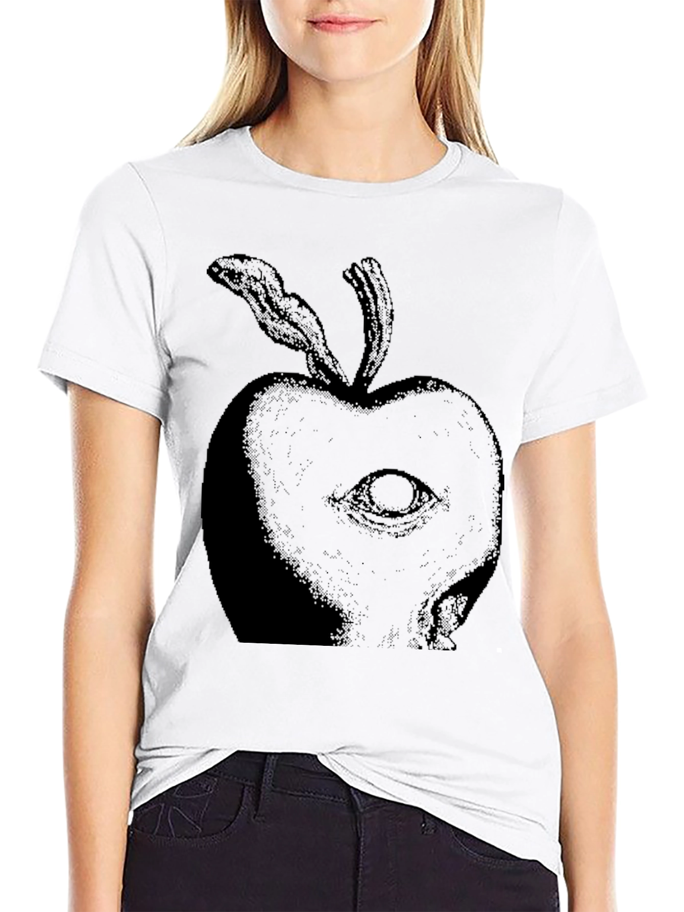 Eye-Catching Apple Graphic Tee - Unique Design